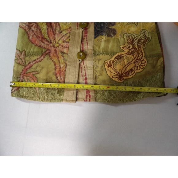 Flashback Cardigan Blazer Small Artsy Patchwork Quilted Peasant Vtg - Picture 11 of 14